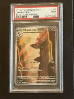 Pokemon TCG Charmeleon Scarlet Violet-151 Illustration Rare Card 169/165 PSA 9 - Image 1