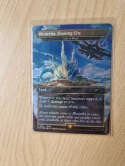 MTG - FINAL FANTASY BHUJERBA FLOATING CITY FOIL PROMO- CITY OF BRASS - NEARMINT - Image 1