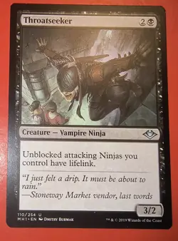 1x Throatseeker (110) Modern Horizons LP MTG Magic the Gathering x1 MKE - Image 1