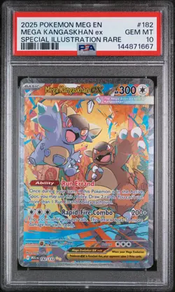2025 POKEMON MEG EN-MEGA EVOLUTION #182 MEGA KANGASKHAN EX PSA 10 - Image 1