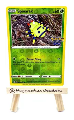 Pokemon GO Spinarak (Peelable Ditto) 006/078 Reverse Holo - LP - Image 1