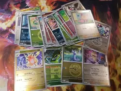 Pokemon Ascended Heroes Pokeball 45 Reverse Holo Lot: Raichu, Spidops, Dratini + - Image 1