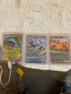 pokemon card 3 card lot English/Japanese Venusaur ex/Blastoise ex/Charizard ex - Image 1