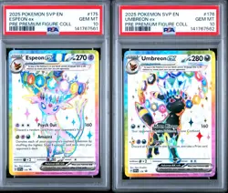 2025 Pokemon Espeon & Umbreon Prismatic Figure Collection PSA 10 Sequential Set - Image 1