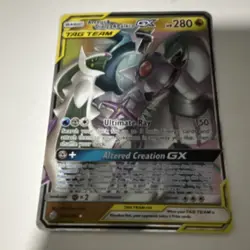 Pokemon Arceus & Dialga & Palkia GX Holo 280 HP 156/236 Sm-Cosmic Eclipse - Image 1