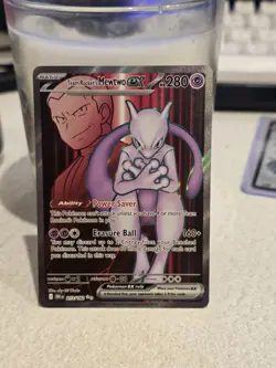 Pokemon TCG Team Rocket's Mewtwo EX Destined Rivals 213/182 Full Art - Image 1