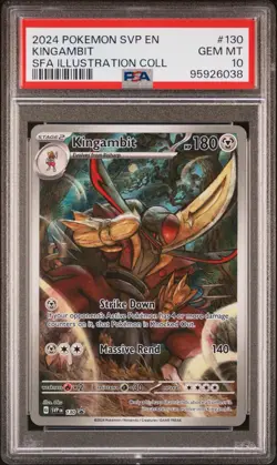 2024 POKEMON SVP PROMO ILLUSTRATION COLLECTION #130 KINGAMBIT PSA 10 - Image 1