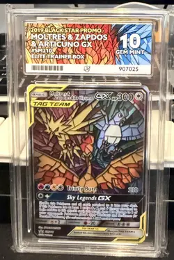 Moltres & Zapdos & Articuno GX | SM210 BlackStar Promo Pokemon TCG | ACE 10 💎🔟 - Image 1