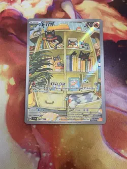 Litten 167/162 Illustration Rare Pokemon TCG Temporal Forces NM - Image 1