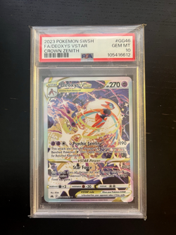 Pokemon Crown Zenith Deoxys VSTAR GG46/GG70 Full Art Ultra Rare PSA 10 Gem Mint - Image 1