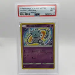 Shining Mew 40/73 Pokemon Shining Legends Sun & Moon Holo Rare English - PSA 9🔥 - Image 1