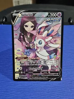 Pokemon Sylveon V Ultra Rare Holo TG14/TG30 Brilliant Stars Trainer Gallery - Image 1