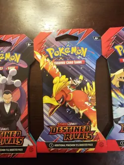 Pokemon Destined Rivals Sleeved Booster Pack Sealed Lot Of 3 - Image 3