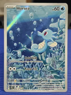 2024 NINTENDO POKEMON SV SHROUDED FABLE HORSEA HOLO ILLUSTRATION RARE 067/064 - Image 1