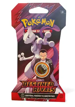 3x Pokemon TCG Destined Rivals Sleeved Booster Pack Factory Giovanni & Mewtwo - Image 2