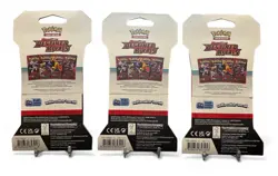 3x Pokemon TCG Destined Rivals Sleeved Booster Pack Factory Giovanni & Mewtwo - Image 3