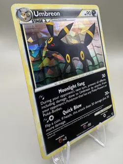 Pokemon Umbreon 10/90 Cracked Ice Holo HGSS Undaunted Rare LP – Vintage Holo - Image 2