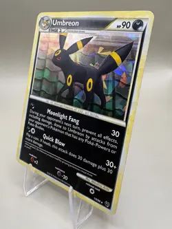 Pokemon Umbreon 10/90 Cracked Ice Holo HGSS Undaunted Rare LP – Vintage Holo - Image 3