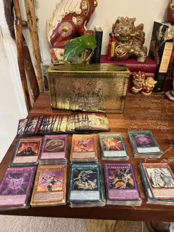 Yu-Gi-Oh Card Lot All Rarities Old Cards. And Sleeves Included/ Box Included - Image 1