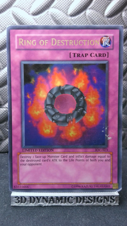 | Yugioh Ring of Destruction IOC-SE3 Ultra Rare Invasion Of Chaos HP 🔥 | - Image 1