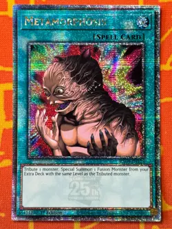 YUGIOH METAMORPHOSIS QUARTER CENTURY SECRET RARE 1ST NM RA04-EN123 - Image 1