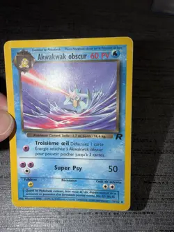 Carte Pokemon Akwakwak Obscur 37/82 Team Rocket Wizards Francais Occasion - Image 3