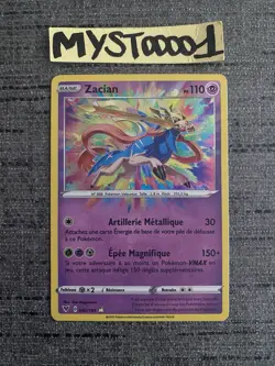 Carte Pokemon Zacian 082/185 Amazing Epee et Bouclier Francais - Image 1