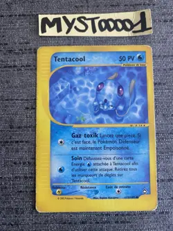 Carte Pokemon Tentacool 113/147 Aquapolis Wizards Francais Occasion - Image 1
