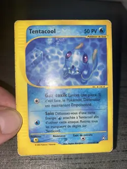 Carte Pokemon Tentacool 113/147 Aquapolis Wizards Francais Occasion - Image 3