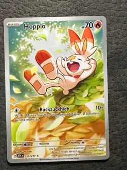 Pokemon Hopplo 225/217 ASC Erhabene Helden Deutsch Near Mint NM - Image 1