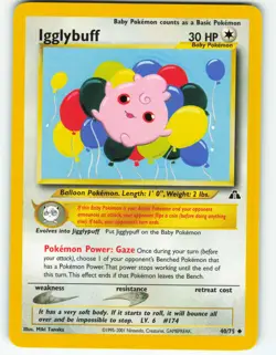 Igglybuff - 40/75 Neo Discovery - Pokemon TCG - 2001 - Image 1