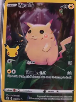 PIKACHU- 2021 POKEMON CELEBRATIONS /FA -#005- PSA EX-MT 6 - Image 2
