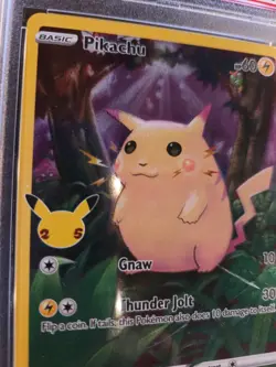 PIKACHU- 2021 POKEMON CELEBRATIONS /FA -#005- PSA EX-MT 6 - Image 3