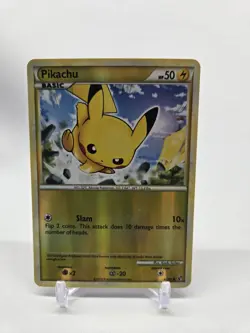 Pikachu 61/90 Common Reverse Holo HGSS Undaunted Pokemon - Image 1