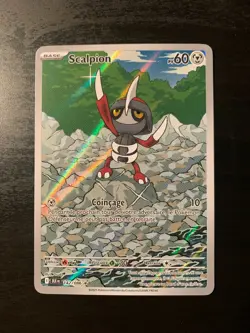 Carte Pokemon : Scalpion 142/086 Foudre Noire Francaise NEUF - Image 1