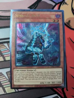 YUGIOH SPRIGHT BLUE OP21-EN001 ULTIMATE RARE M/NM - Image 1