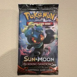 Pokemon TCG Burning Shadows Booster Pack English 10 Cards Marshadow - Image 1