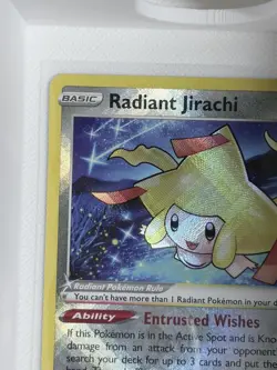Pokemon Radiant Jirachi Basic Holo Radiant Rare 120/195 Silver Tempest Card - Image 3