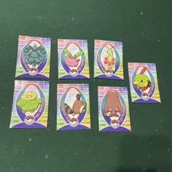 Topps Pokemon Johto Series 1 Stickers lot of 7 cards - Image 1