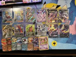 Pokemon TCG 20 Card Lot of Full Arts, V, Holos, English Various Sets NM - Image 1