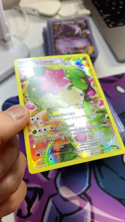 Shaymin XY115 Black Star Promo Full Art Pokemon Card LP+ - Image 2