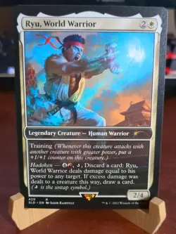MTG: Ryu, World Warrior RARE #429, NM Secret Lair Drop Street Fighter Card!! - Image 1