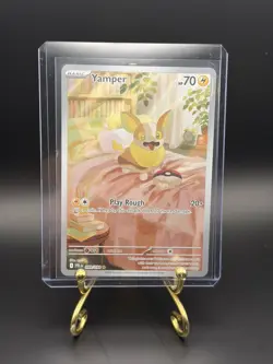 Yamper 099/094 Phantasmal Flames Full Art Ultra Rare Holo Pokemon Card NM - Image 1