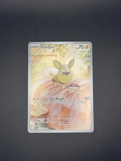 Yamper 099/094 Phantasmal Flames Full Art Ultra Rare Holo Pokemon Card NM - Image 2