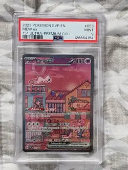 Mew ex 053 Sv: Scarlet & Violet Promo Cards Holo PSA 9 (Accept Offers) - Image 1