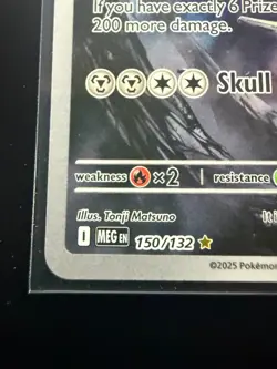 Pokemon Mega Evolution Steelix Full Art Card Illustration Rare 150/132 - Image 2