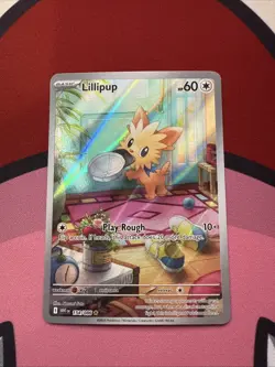 Pokemon TCG Lillipup 154/086 White Flare Illustration Rare Card NM/M Condition - Image 1