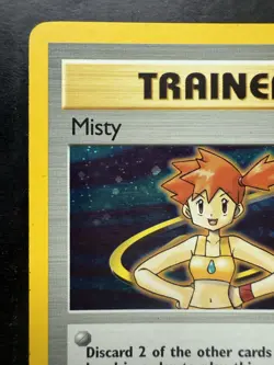 Pokemon Misty Gym Heros Unlimited Trainer Card 18/132 Holo (LP+) - Image 2