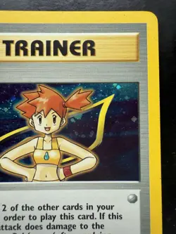 Pokemon Misty Gym Heros Unlimited Trainer Card 18/132 Holo (LP+) - Image 3