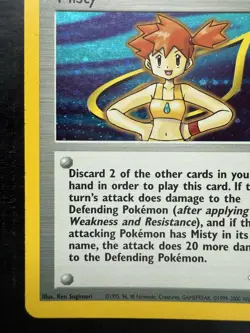 Pokemon Misty Gym Heros Unlimited Trainer Card 18/132 Holo (LP+) - Image 4